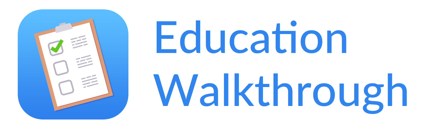 education walkthrough logo