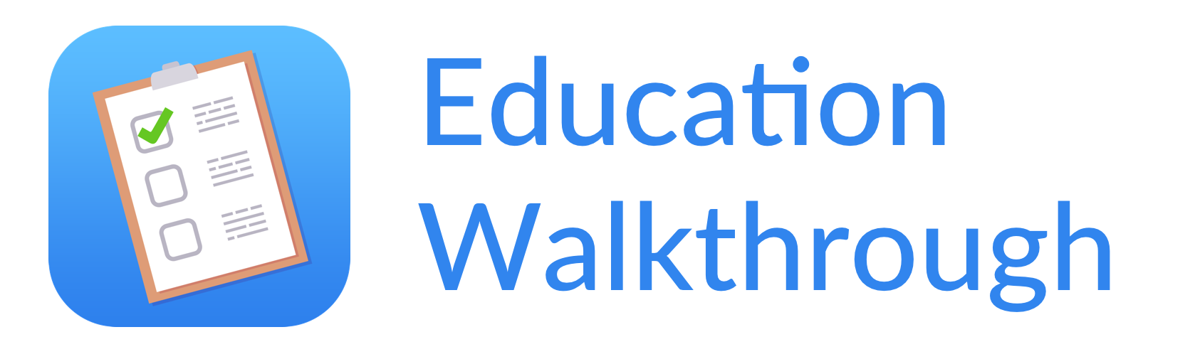 education walkthrough logo